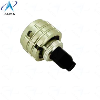 4 Anzahl der Kontakte OHS-BC-1-4/10-P12-1-B, OHS-BC-1(2) Serie Ersatz für russische ONTs-BS-1(2). Aluminiumlegierungsoberfläche eloxiert. Stecker mit gerader Kunststoff-Zugentlastung. Kontakt: Ø 1 mm