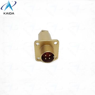 Rechteckiger Flanschsteckverbinder PC-4ZJ, PC-Serie, russischer Standardsteckverbinder. PC4ZB. Aluminiumlegierung, chromatiertes Finish