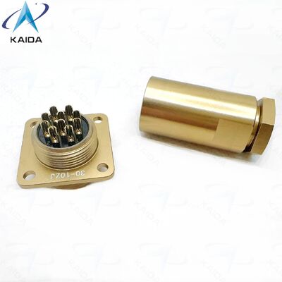 PC-Serie Russischer Standardanschluss PC-10ZJ 10 Kontakte Quadratflansche Empfänger.Aluminiumlegierung, Chrom-Finish.PC-10ZB.