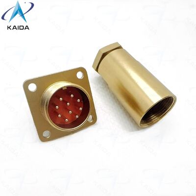 PC-Serie Russischer Standardanschluss PC-10ZJ 10 Kontakte Quadratflansche Empfänger.Aluminiumlegierung, Chrom-Finish.PC-10ZB.