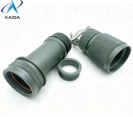 Schalengröße 17 Rückenschale. Olivgrüne Cadmium-Beschichtung, gerade EMI/RFI Umgebungs-Rückenschale. AS85049/10 und MS3437A