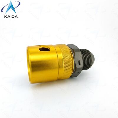 Burst Pressure 2MPa Bayonet Fluid Connectors Constructed from Hard Anodized Aluminum Alloy.KK10-T-Y-A01 Alternative for Jonhon TSA-10T02YALJM.Liquid Cooling Connector.