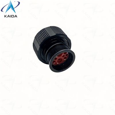 -65°C bis +175°C Rundsteckverbinder Serie 2M Micro38999 Steckverbinder Serie.2M801-007-16C10-202PA. Schwarze Anodisierung.